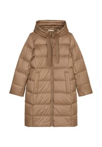 WELT POCKETS DRAWSTRING AT TUNNEL Daunenmantel melted nougat