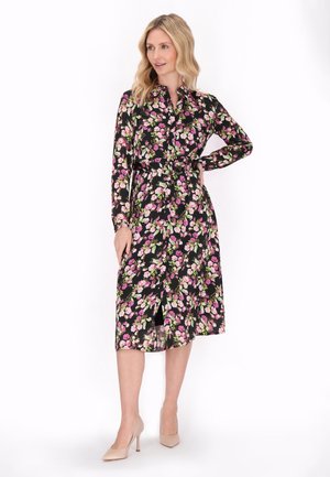 usha Skjortekjole - black multicolor
