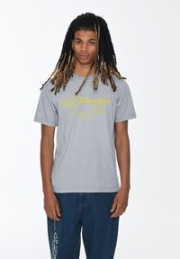 Ed Hardy LOVE KILLS SLANT - Camiseta estampada - grey