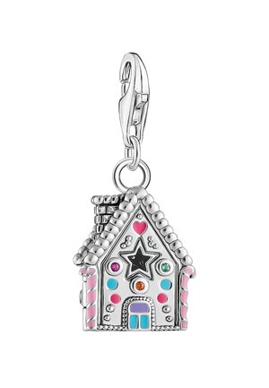 Anhänger - violett blau gelb pink silberfarben gelbgoldfarben weiß orange rot