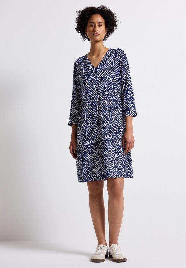 GEMUSTERTES - Freizeitkleid - blau
