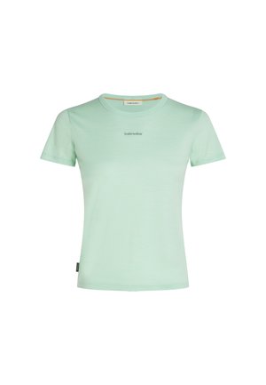 icebreaker, W MER 200 TECH LITE SS CROP SLIM TEE - Jednoduché tričko - mint