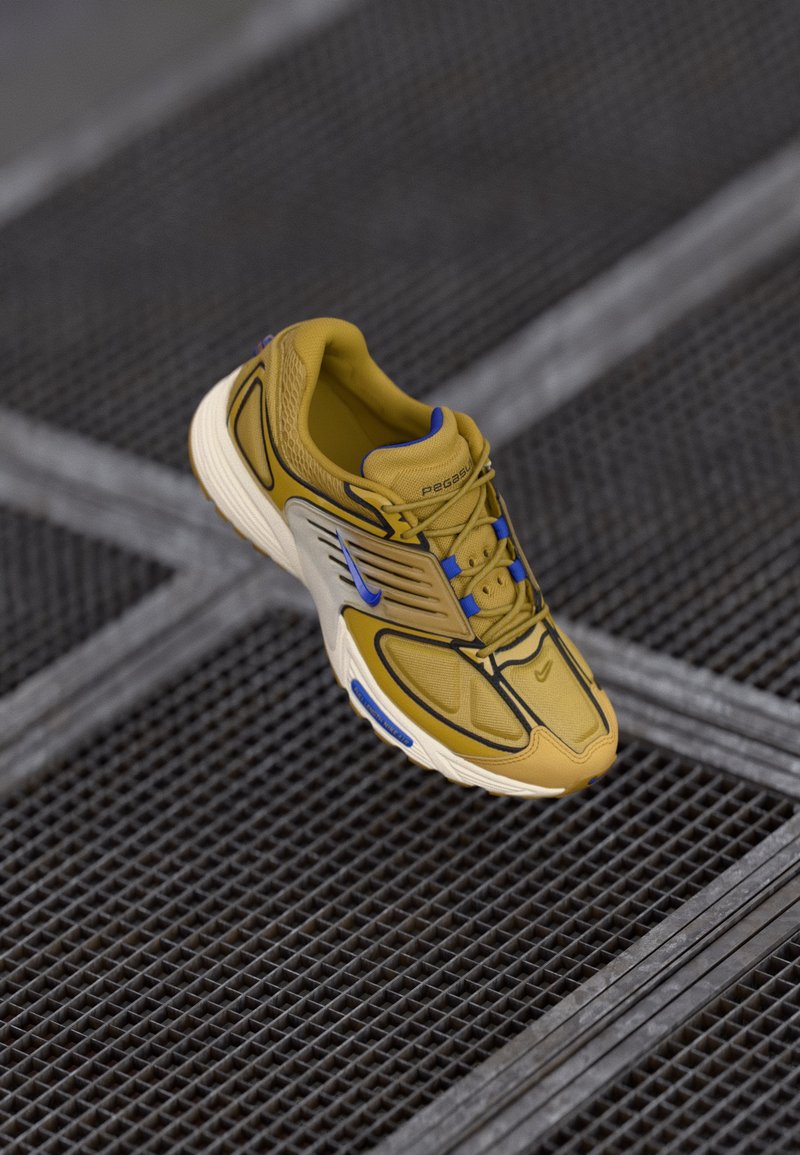 Nike Sportswear AIR PEGASUS WAVE UNISEX - Športni copati - ochre/racer blue/coconut milk/black