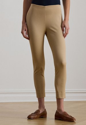 Lauren Ralph Lauren STRETCH COTTON BLEND TWILL SKINNY PANT - Παντελόνι - birch tan