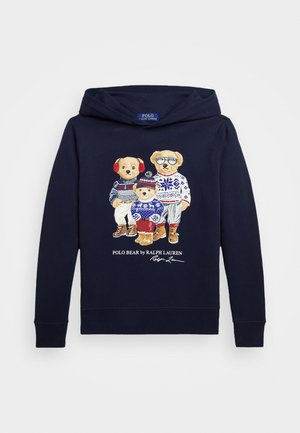 POLO BEAR FLEECE HOODIE - Felpa con cappuccio - navy