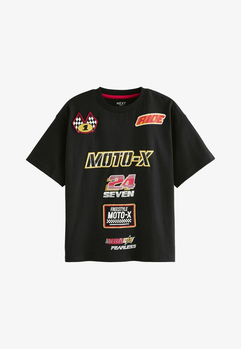 Next GRAPHIC  - T-shirt med print - black moto cross