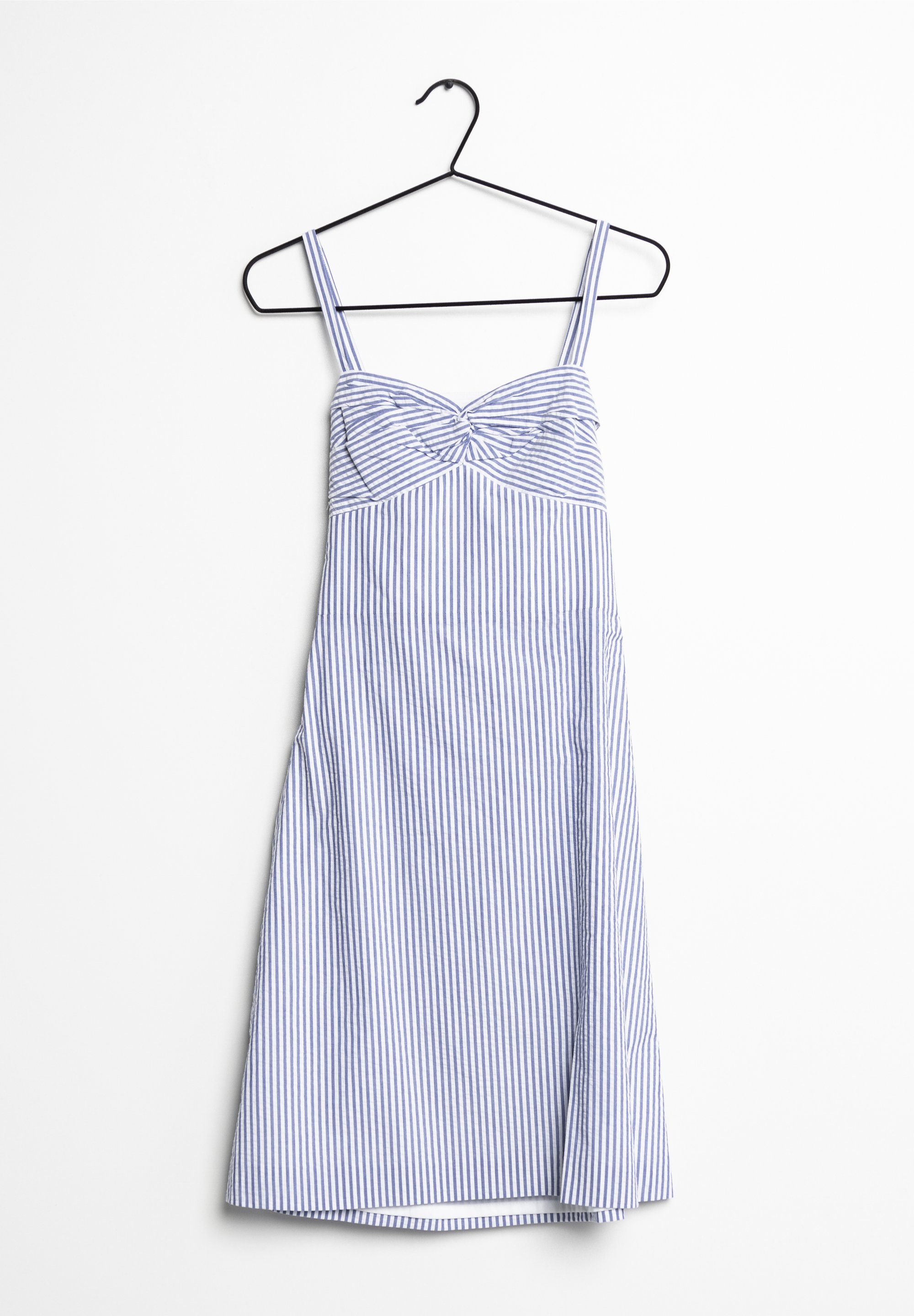 club monaco blue and white dress Club Monaco Fluted Hem Mini Dress
