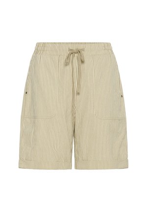 Kaffe KANAYA STRIPED  - Shorts - chincilla   white stripe