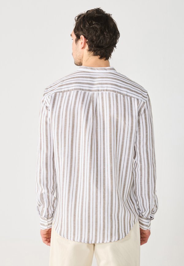 STRIPED LINEN MIX BLEND - Shirt2