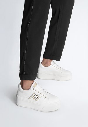 WITH BEADS - Sneakers basse - white