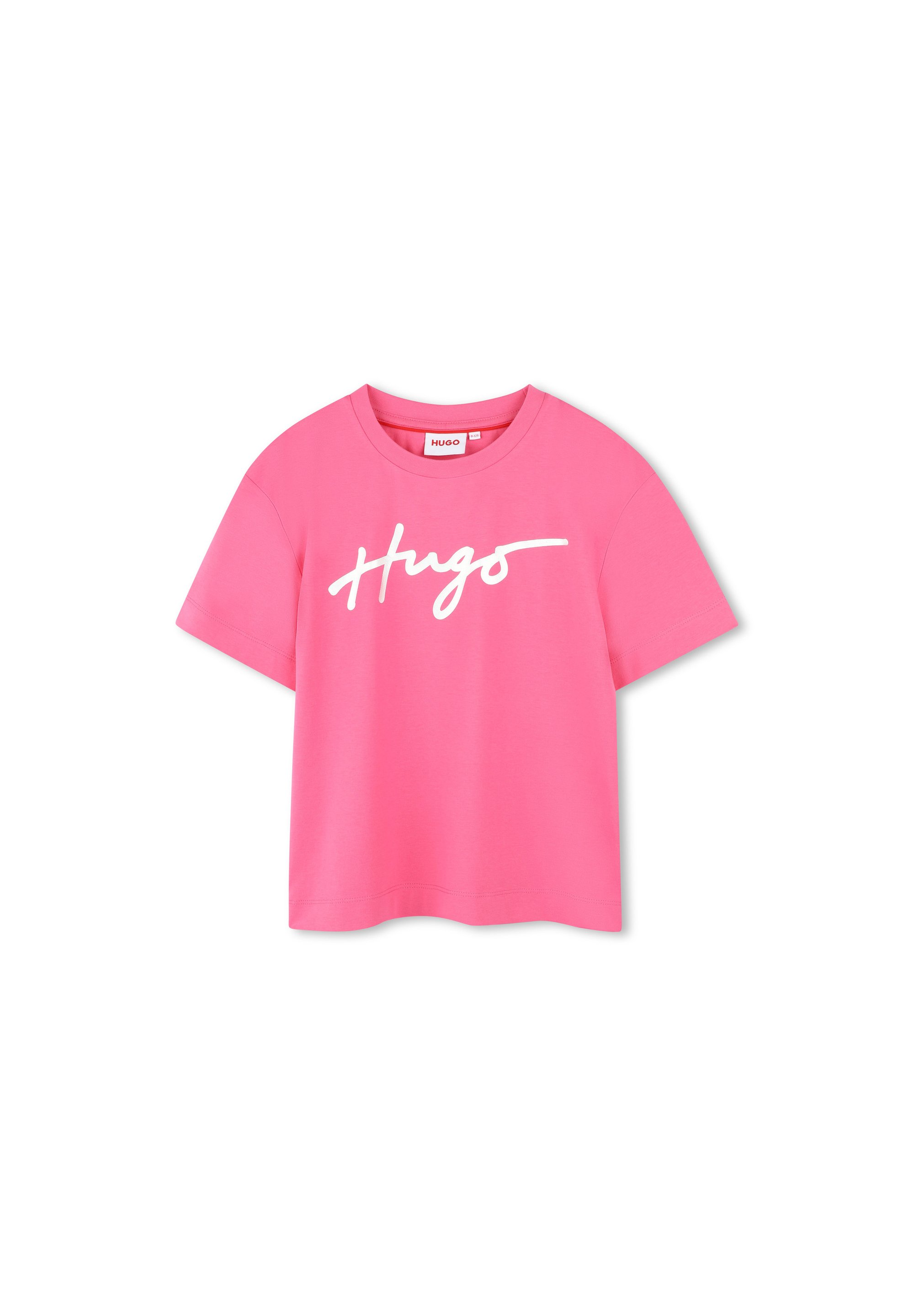 Pink T Shirt Dames Print Fuchsia Roze T-shirt Met Print Van