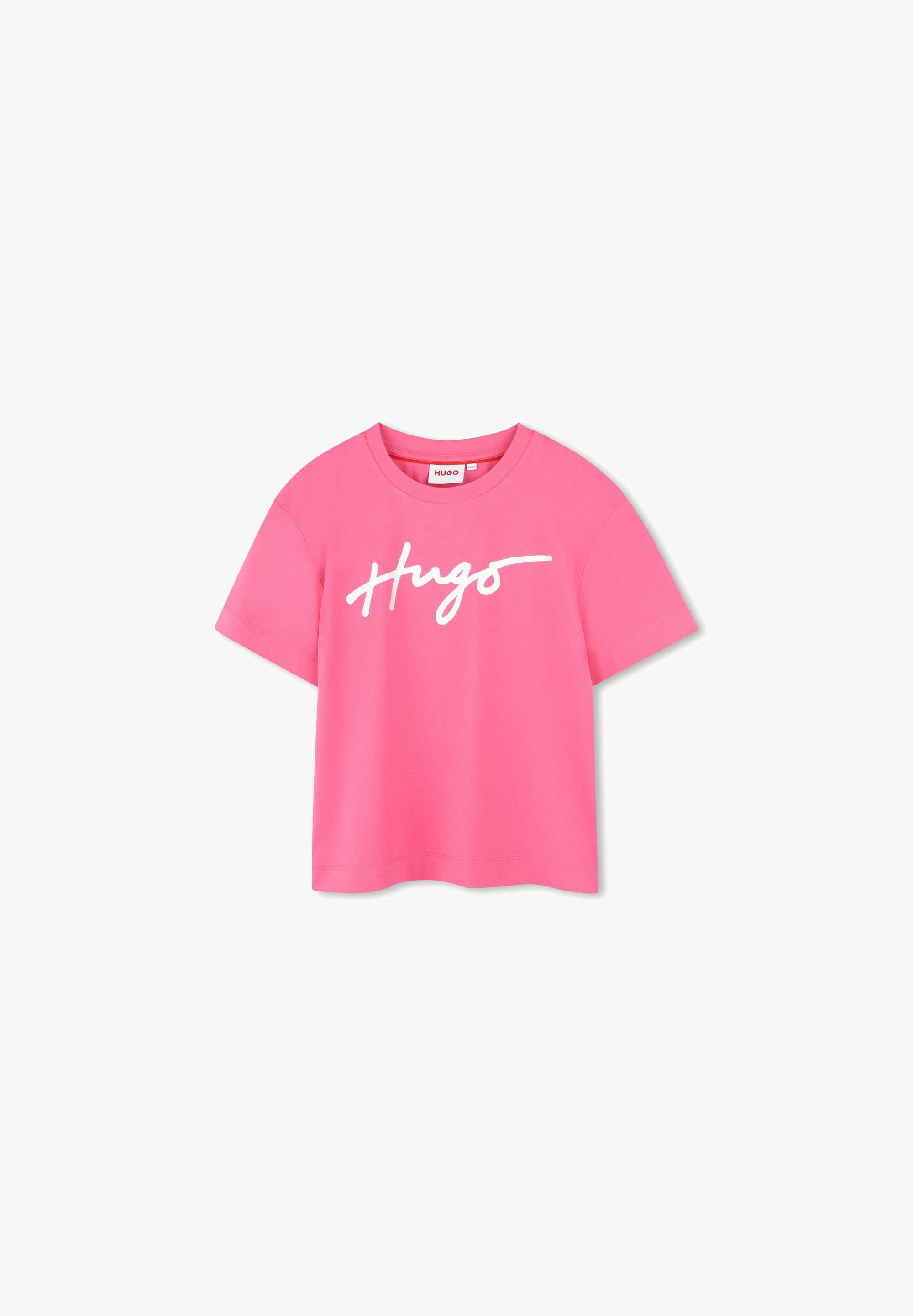 Pink T Shirt Dames Print Fuchsia Roze T-shirt Met Print Van