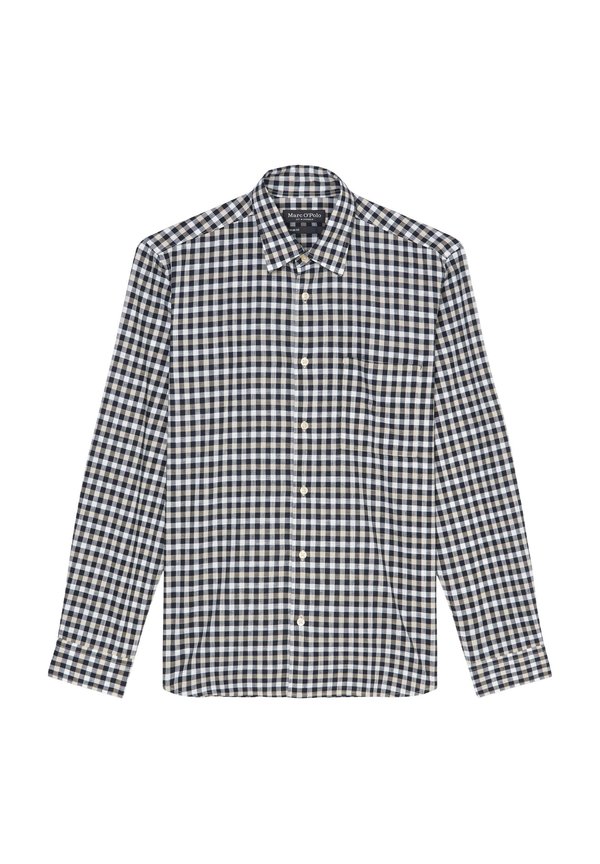 KENT COLLAR LONG SLEEVES ONE RECTANGULAR CHEST POCKET ROUND HEM - Shirt4