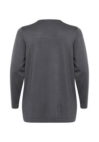 Kaffe Curve FARSIA - Vesta na kopčanje - black oyster