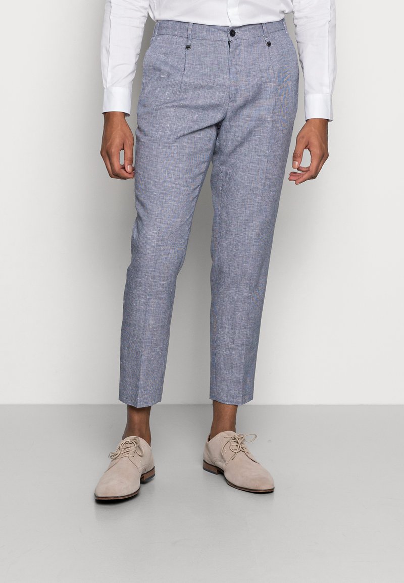 Antony Morato TROUSERS GUSTAF CARROT FIT IN BLEND FABRIC - Calças - ink blu