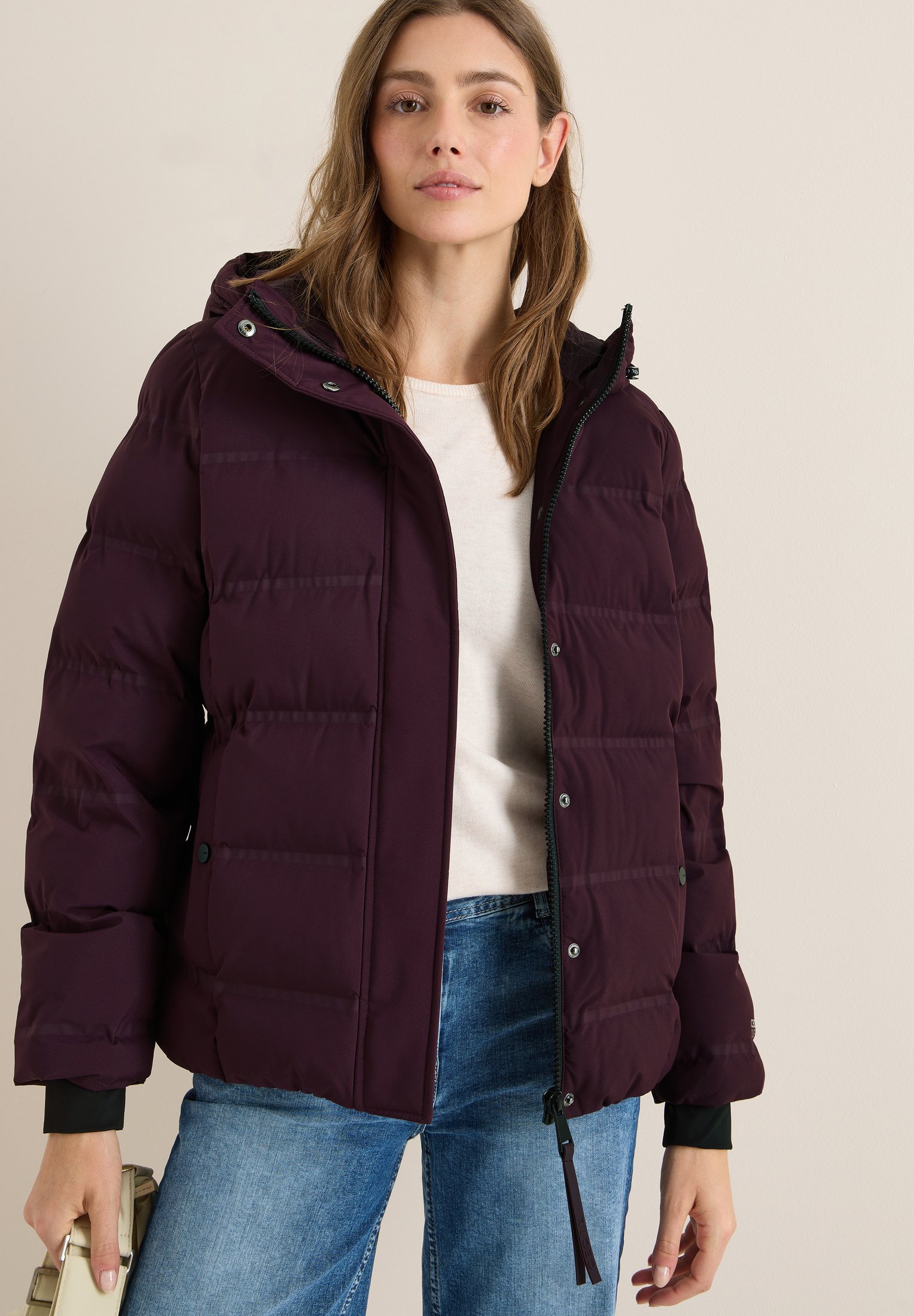 Veste Cecil Mode Femme Cecil SPORTIVE MIT KAPUZE Veste D'hiver Rot