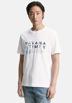TOM TAILOR MIT PRINT - T-Shirt print - white
