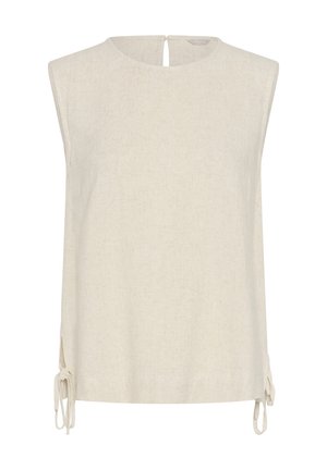 Bon'A Parte, BPHELLA SLEEVELESS - Blusa - nature linen color