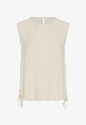 Bon'A Parte, BPHELLA SLEEVELESS - Blusa - nature linen color