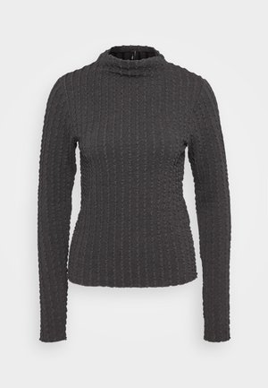 ONLHELLE MOCK NECK - Longsleeve - dark grey melange