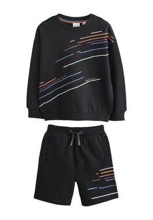 Paul Smith Junior REGULAR FIT - EMBROIDERED STRIPE  SET  - Træningsbukser - black