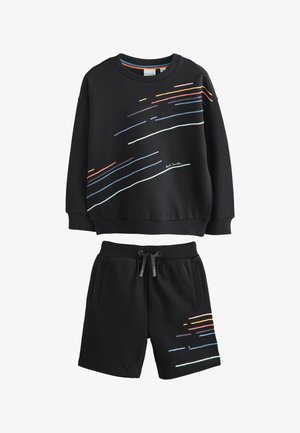 Paul Smith Junior, REGULAR FIT - EMBROIDERED STRIPE SET - Træningsbukser - black