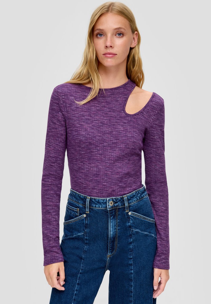QS Langarmshirt - flieder