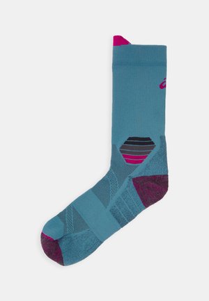 FUJITRAIL RUN CREW SOCK - Sports socks - sage/fuchsia red