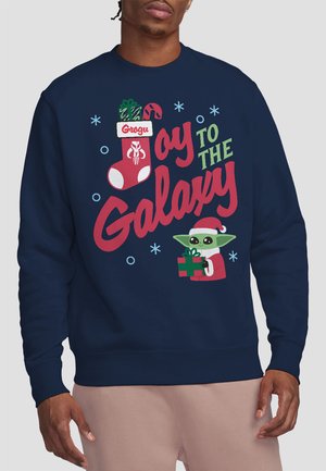 THE MANDALORIAN GROGU CHRISTMAS TO THE GALAXY - Sweatshirt - dark blue