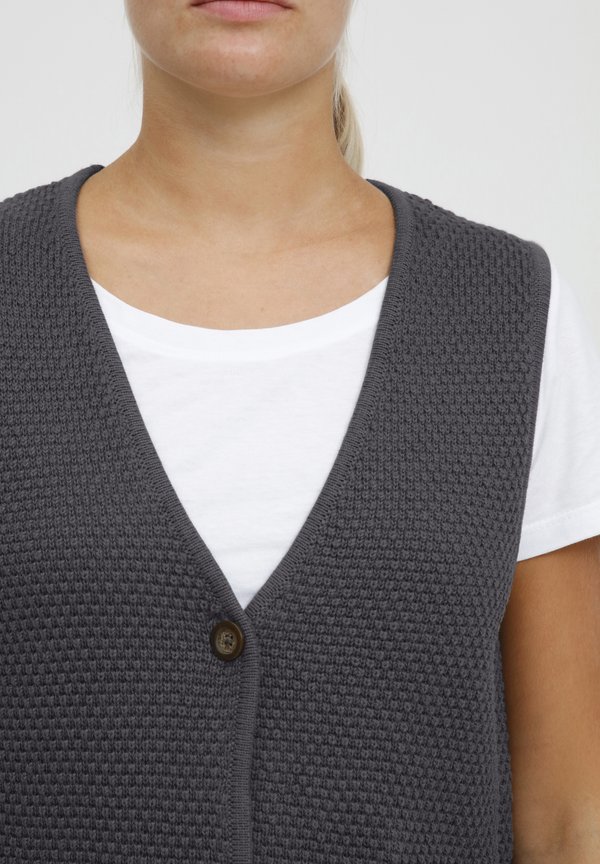 OXHEIDI - Waistcoat - pewter3