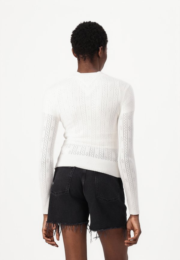 CREW NECK CARDIGAN - Cardigan - ecru3