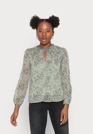 ONLY ONLDITSY BLOUSE  - Bluse - seagrass aop/dot leo