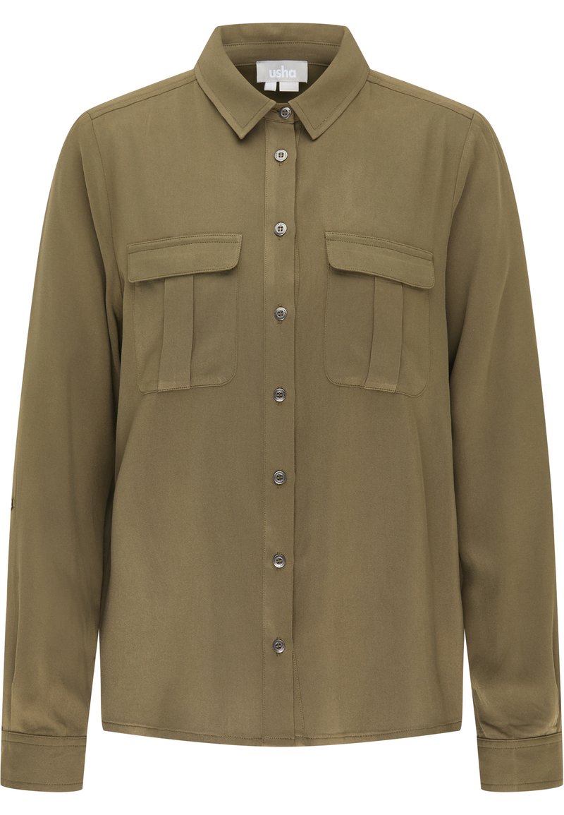 usha Overhemdblouse olijfgroen