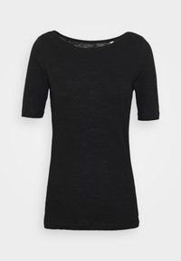 SHORT SLEEVE BOAT NECK - Pamata T-krekls - black