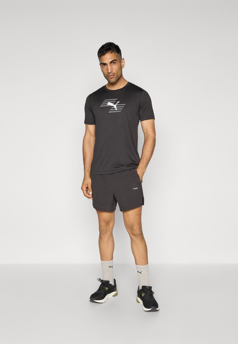 Puma HYROX GRAPHIC TEE - Sportovní tričko - black