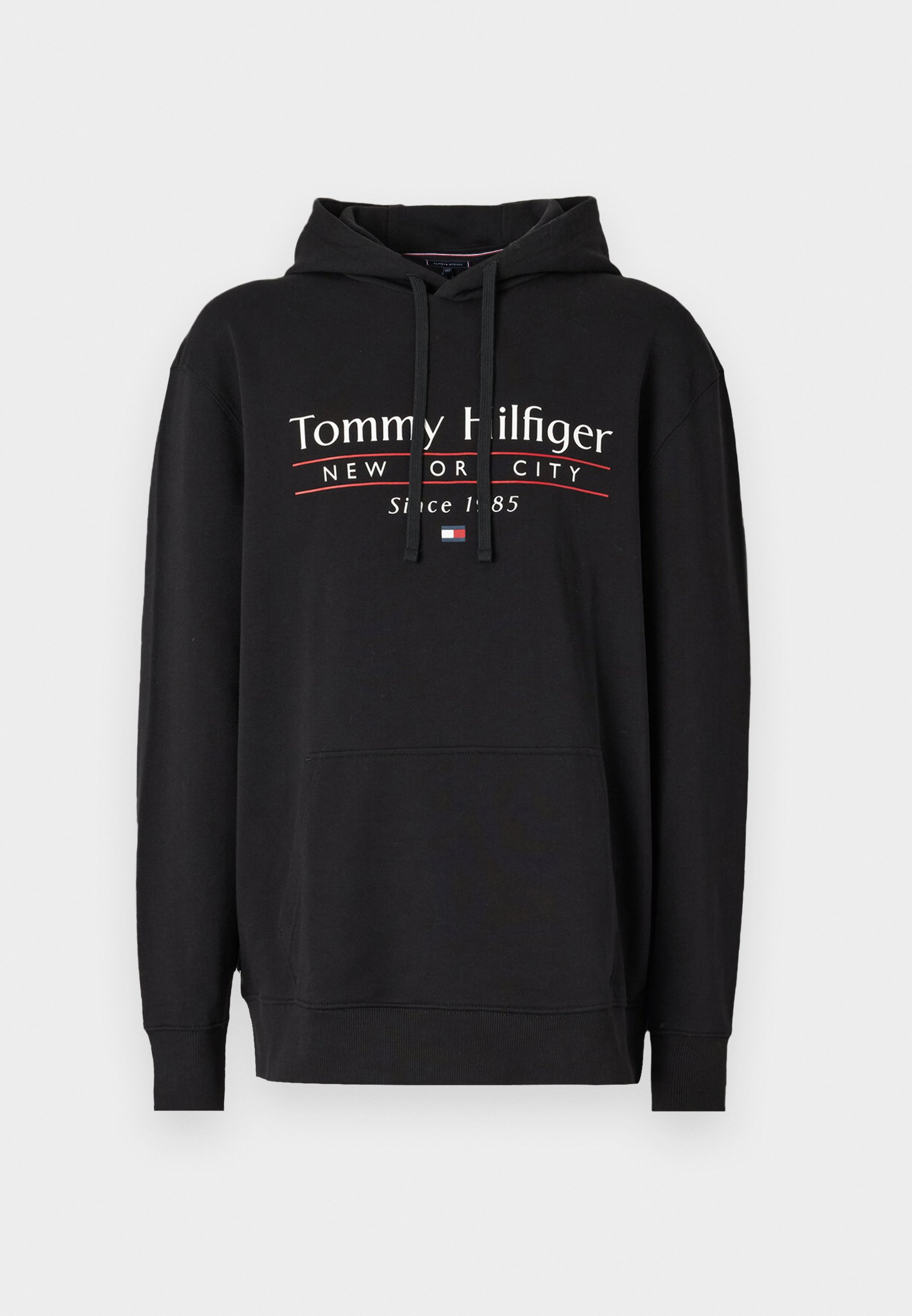 Tommy Hilfiger CENTER STACK HOODY Sudadera black/negro
