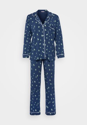 GISELE PRINTED LONG PJ - Pyjama set - dark blue