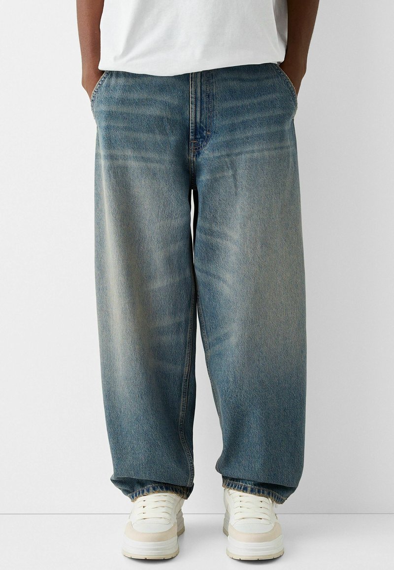 Bershka Jeans relaxed fit - blue-grey