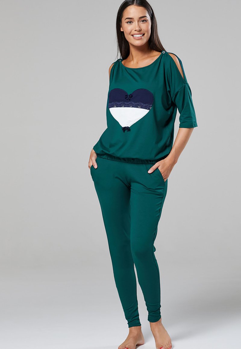 Damen Nachthemden | Chelsea Clark CIĄŻOWA I DO PORODU Nachtwäsche Set green/grün - TD17615 Damen Nachthemden | Chelsea Clark CIĄŻOWA I DO PORODU Nachtwäsche Set green/grün - TD17615