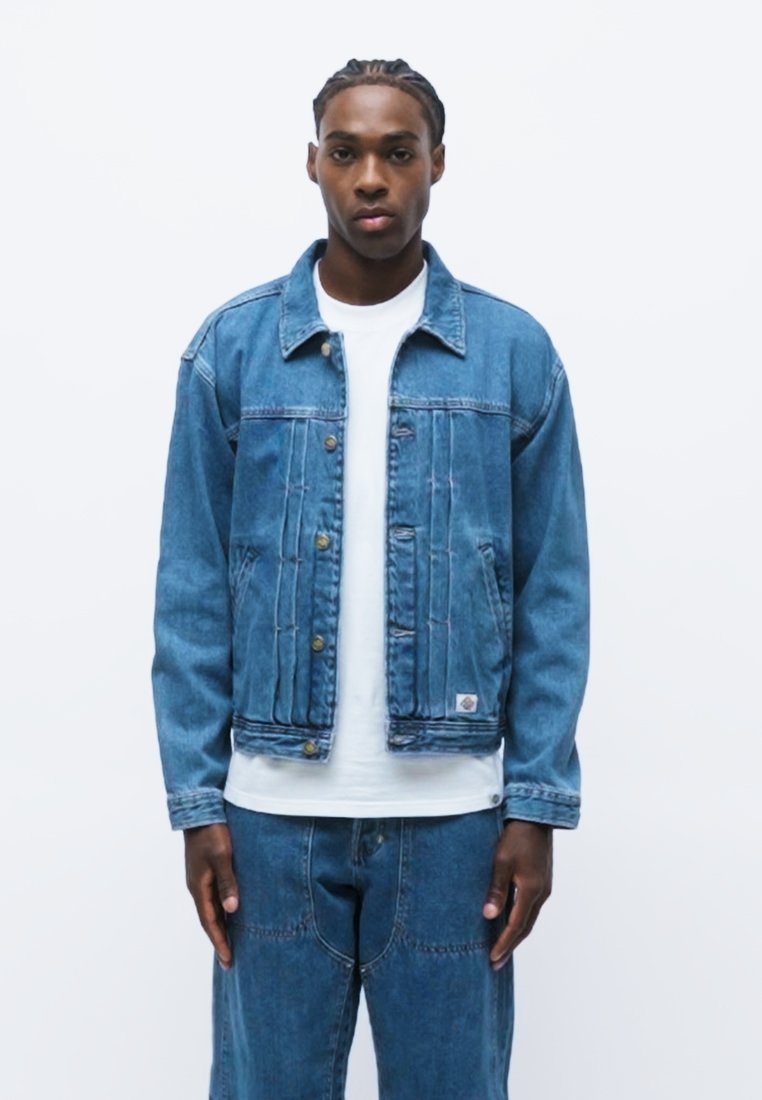 Dickies TRUCKER JACKET - Chaqueta vaquera - archive wash/blue