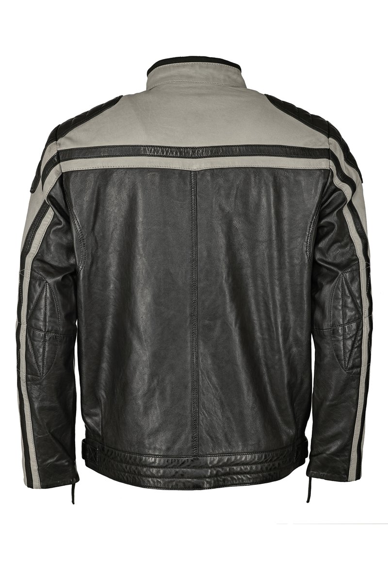 Herren Leichte Jacken | Mustang Lederjacke black grey/schwarz - TS42834 Herren Leichte Jacken | Mustang Lederjacke black grey/schwarz - TS42834