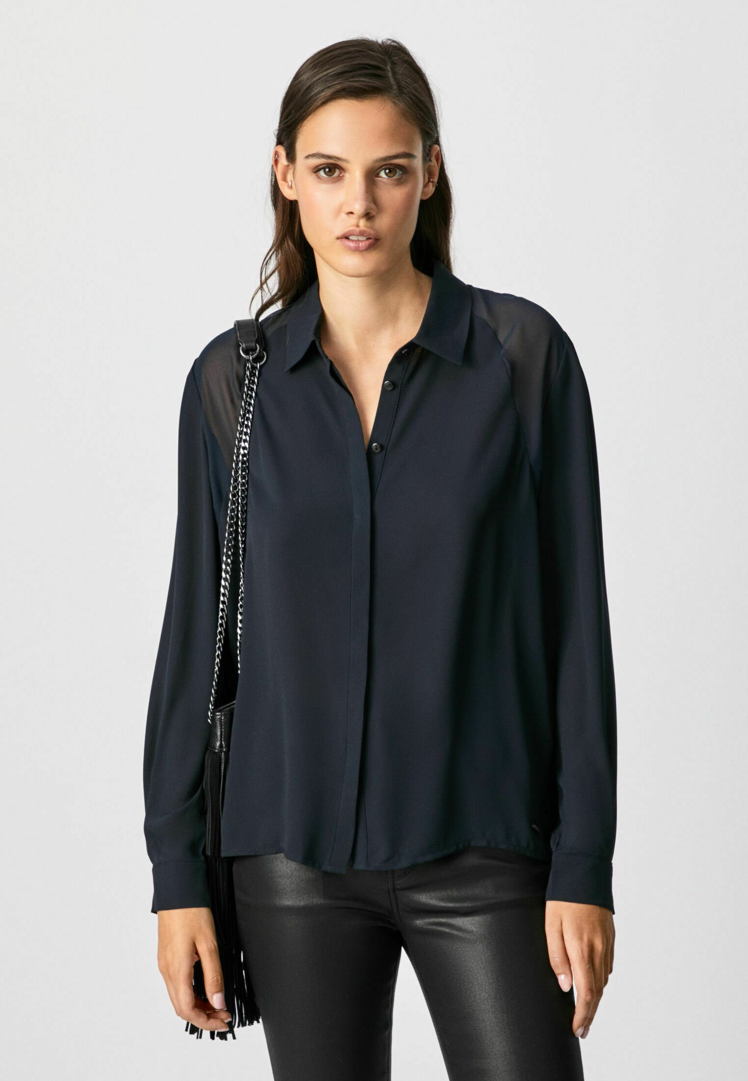 Pepe Jeans LULU - Camicia - dark blue/grigio scuro - Zalando.it