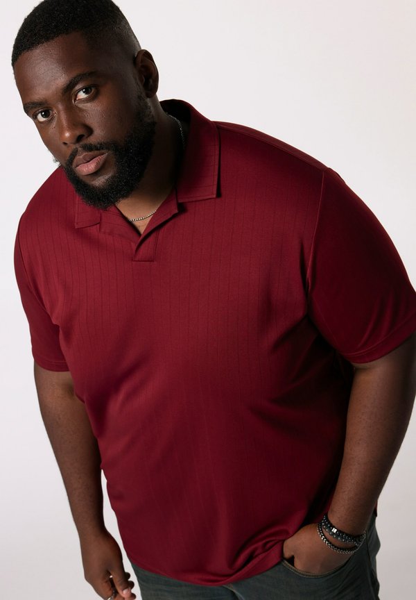 HALBARM STREIFEN - Poloshirt - rust