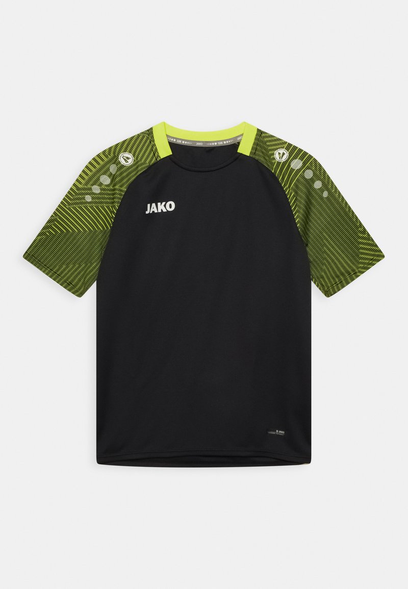 JAKO Sport T-Shirt - shwarz/soft yellow