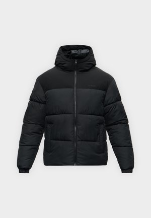 Jack & Jones, JJRAZE PUFFER HOOD - Зимно яке - black