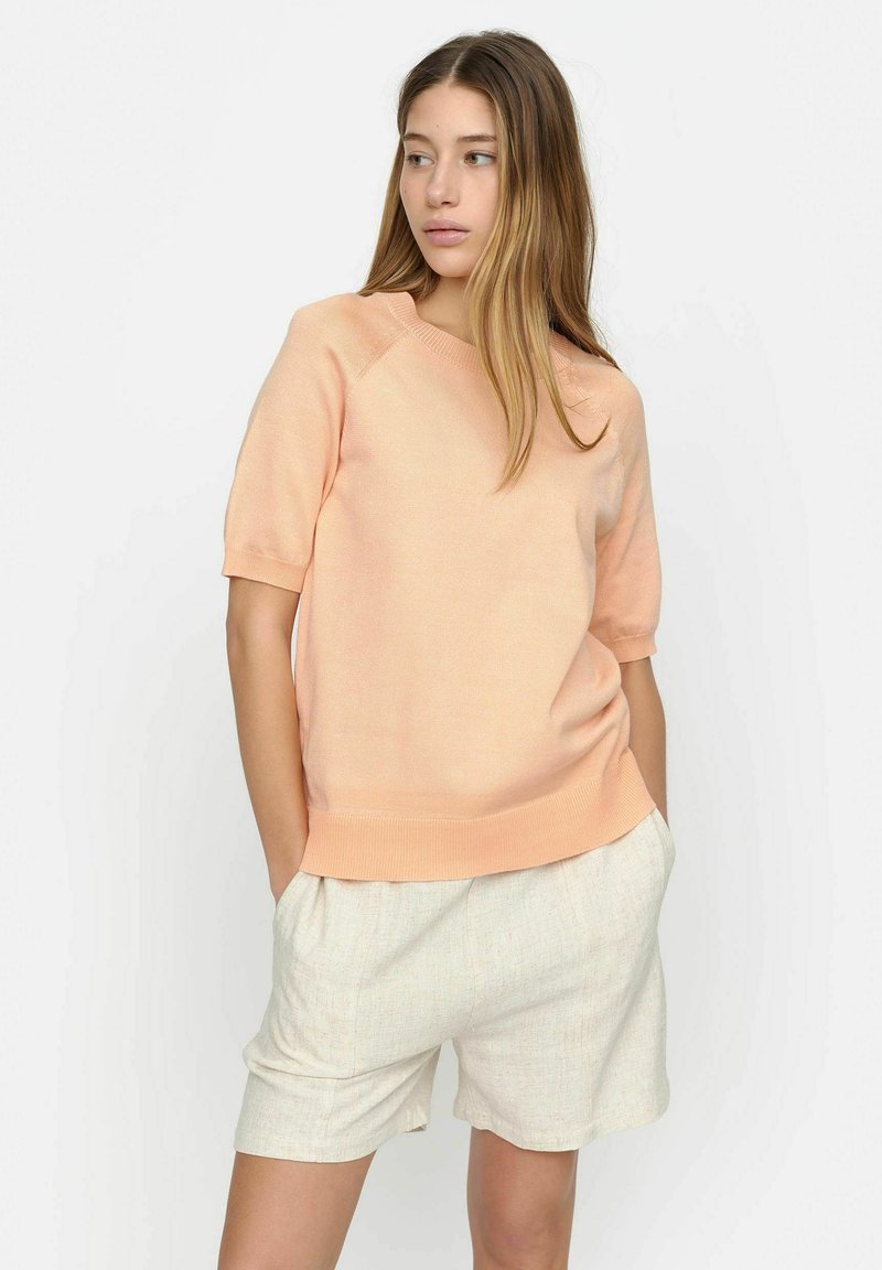 Soft Rebels MARLA O-NECK - T-Shirt basic - peach parfait
