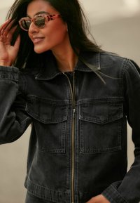 Next ZIP FRONT - REGULAR FIT - Teksajakk - black