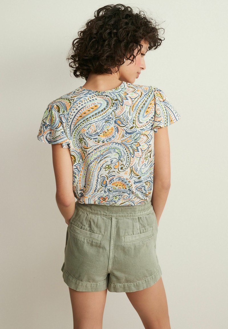 Damen Kleider | Next ELASTICATED WAIST PAPERBAG Jeans Shorts khaki green/grün - WN73619 Damen Kleider | Next ELASTICATED WAIST PAPERBAG Jeans Shorts khaki green/grün - WN73619