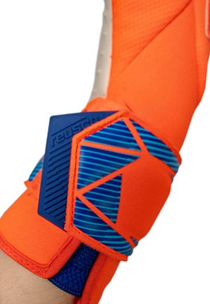 Reusch, TORWARTHANDSCHUHE ATTRAKT SPEEDBUMP GUARDIAN UNISEX - Torwarthandschuh - shocking orange blue