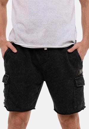 Von Dutch, BERMUDA CARGO HOMME EN FRENCH TERRY ACID WASH VLAD - Short - gris